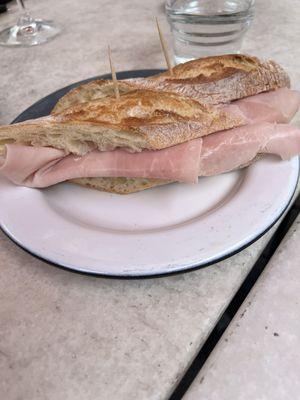 Ham and butter sandwich $12