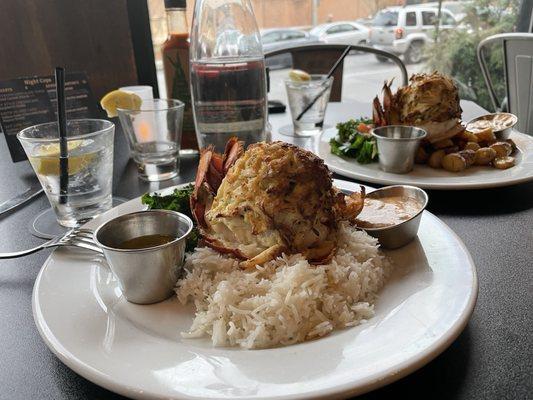 Colossal Crab Stuffed Lobster Tail