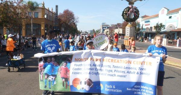 Our kids in the North Park Toy Land Parade!! 2017