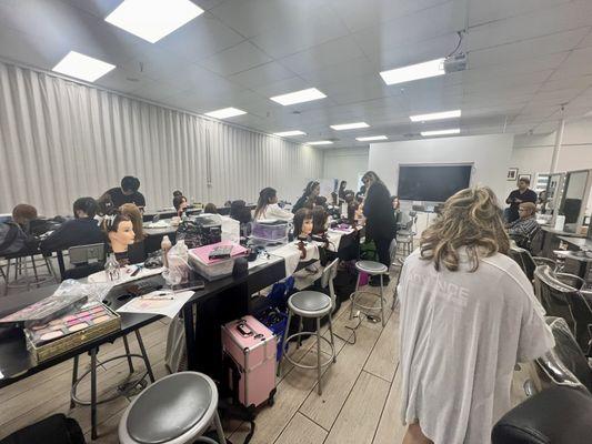 The hair school $10,000.00 to enter before taking the California state license tests.