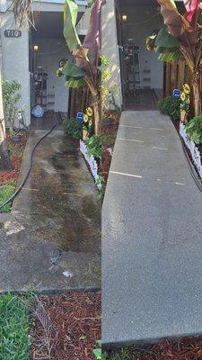 Keen Pressure Washing sidewalk or walkway cleaning