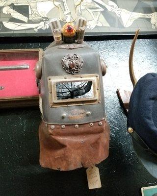 A good repurposed use for an old welding mask.