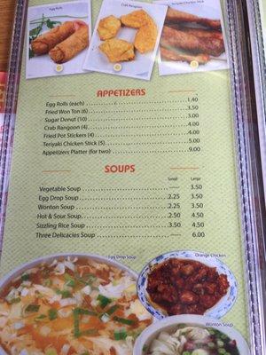 Menu - Appetizers & Soups