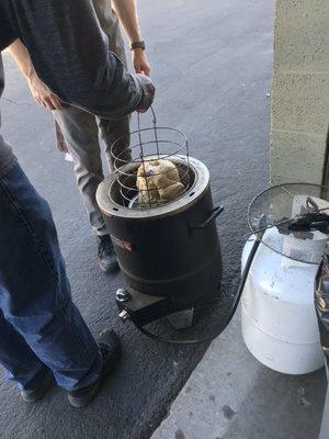 Air fried chicken