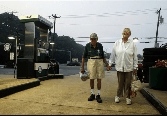 Original owner with one of her employees.