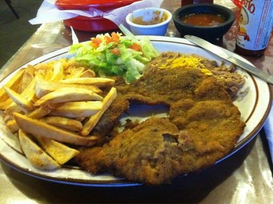 Milanesa con papas