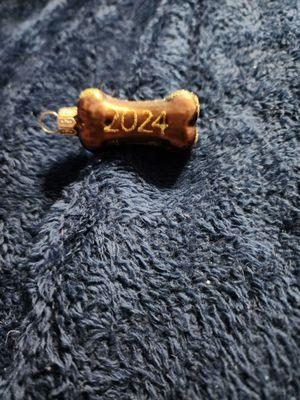 This is one of the doggie bones we honor our pooches with.