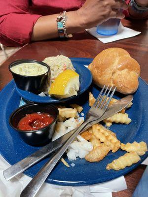 Fries and bread, Cole Slaw