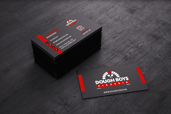 DoughBoy$ Pizzeria Business Cards