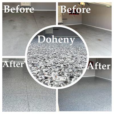 Garage floor coating