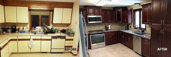 Windsor kitchen before and after