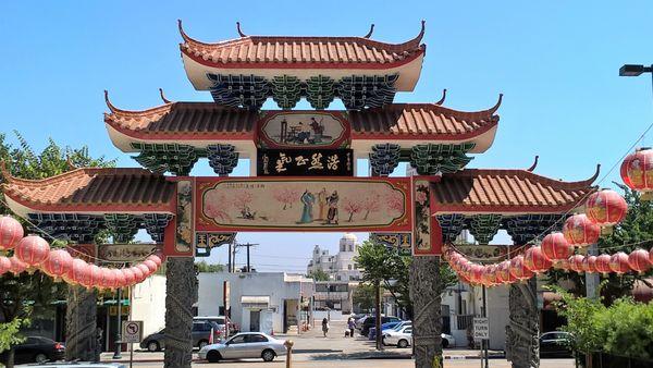 View of Front Gate from Courtyard