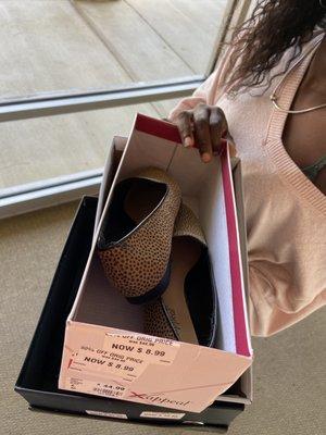 Shoes in box