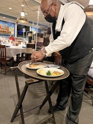 Dover Sole deboned tableside