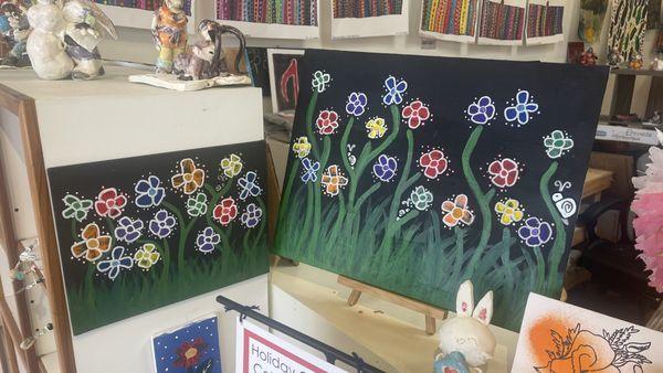 Flower paintings