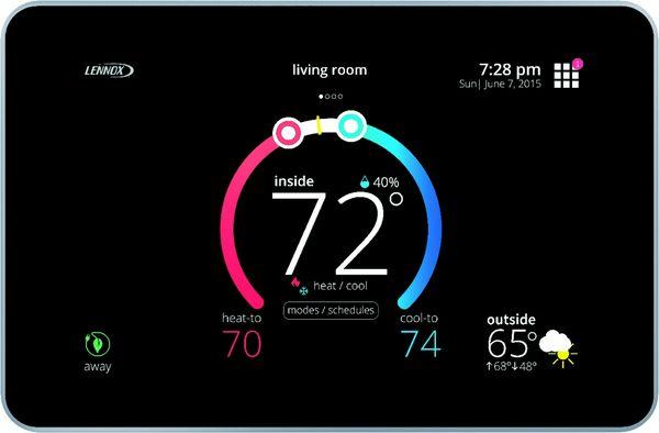 Smart thermostats let you set your comfort level.