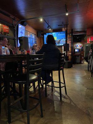 Indoor seating with karaoke