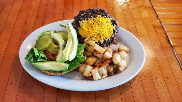 Cheeseburger with Avocado