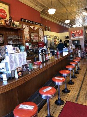 Old-time soda fountain