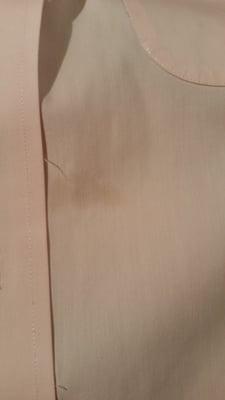 oil stain - paid for removal but returned even more damaged