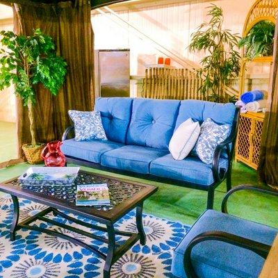 Relax in a Cabana While the Kids Play