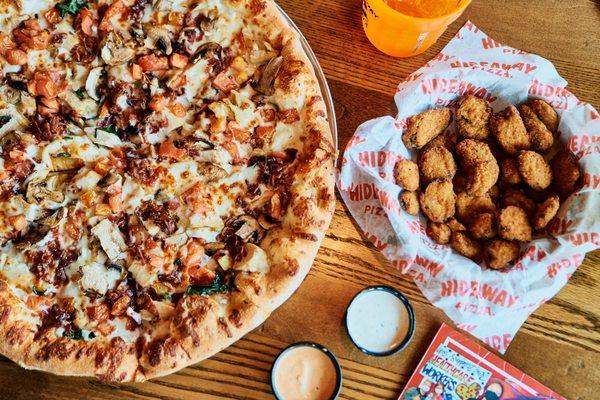 Paradise Pie and Spicy Fried Pickles