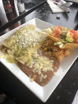 Enchiladas verde