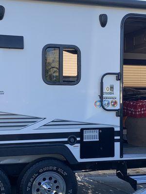 RV broken window removed