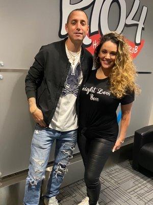 Christina w/ K104 Cat Daddy