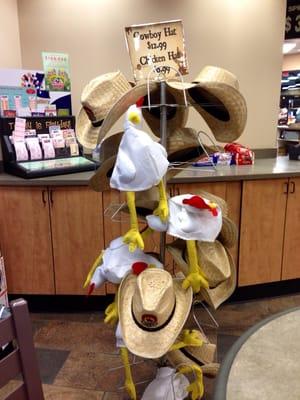 Chicken and Cowboy hats for sale!