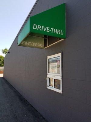 We have a  Drive Thru ..