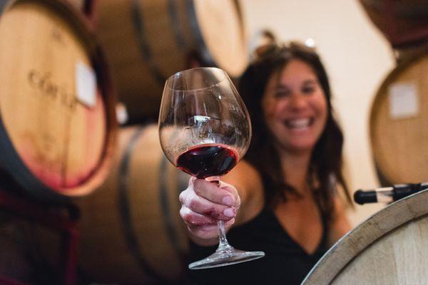 Barrel Tasting at Cória Estates