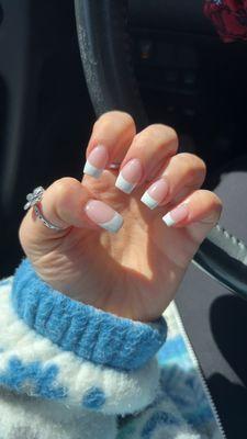 french tips! just like i asked for!