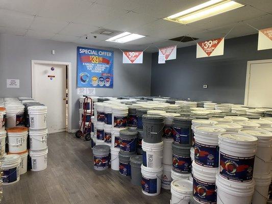 5 Gallons of Premixed Colours for $39.99