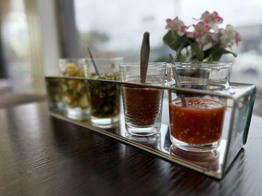 Assortment of chili