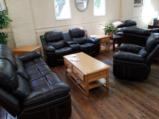 3 piece real leather sofa set $1600