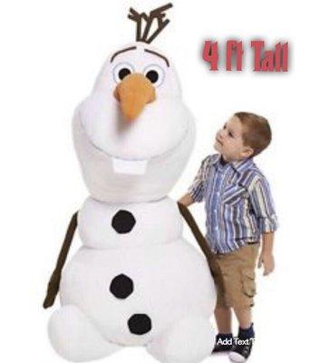 Jumbo 4 feet tall Olaf from Disney Frozen