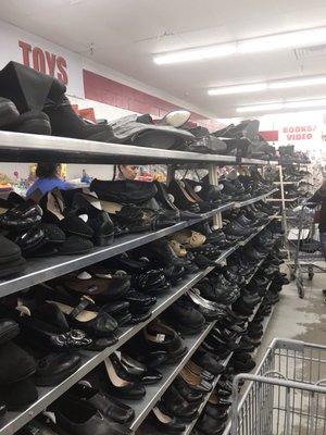 Lots of shoes but too pricey.