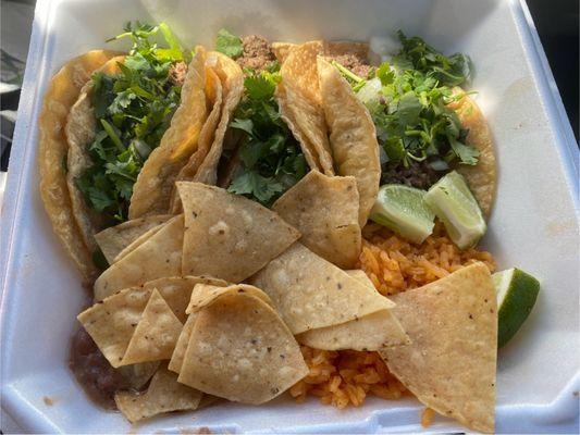 3-taco meal