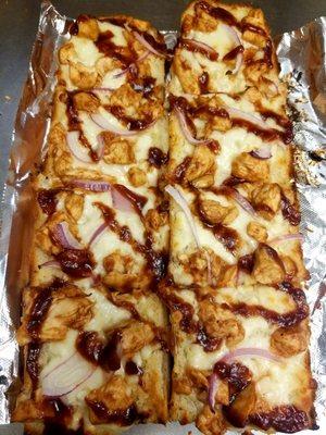 Toasted BBQ Chicken Bread Appetizer