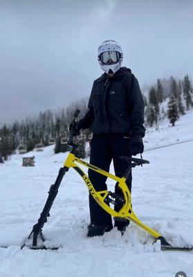 Ski bike $48 a day 
Try it out