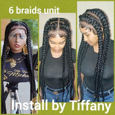 Wig install for a braid wig.