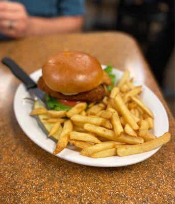 Fish Sandwich was hubby's choice - not sorry . He even got a great salad with it too!