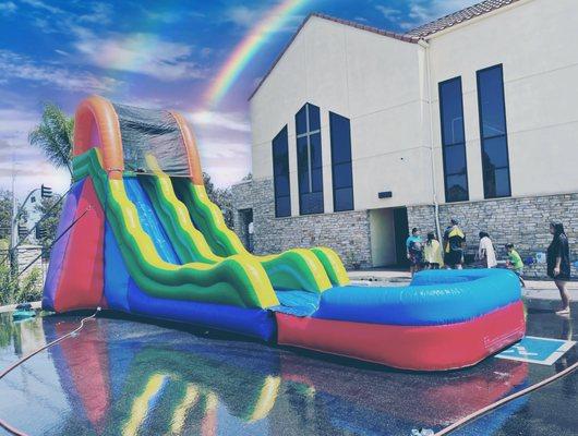 20' Fun Slide. Can be used wet or dry.