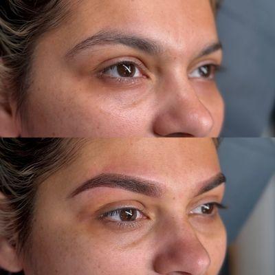 Micro shading (powder brows)