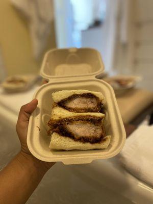 Tonkatsu sando ($10)  IG: @ohmyono