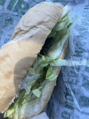 A subway sandwich