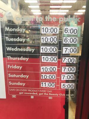 Hours have changed since reopening after COVID19