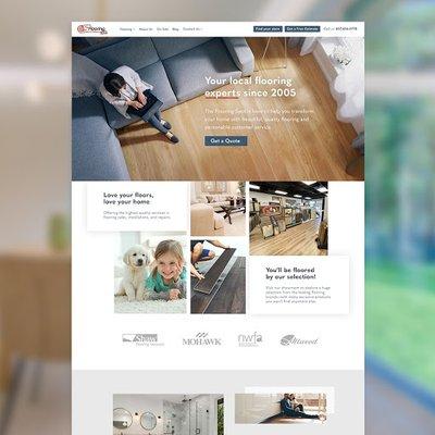 Responsive custom website design for flooring company by DP.