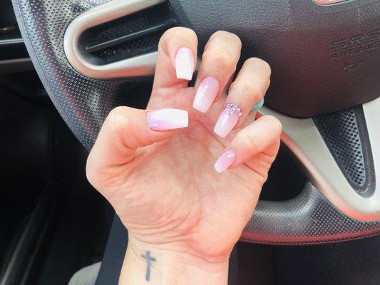 Ombré French manicure